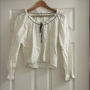 Rouje White Eyelet Blouse